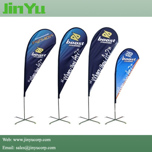 Fiberglass Teardrop Flying Flag Banner Pole