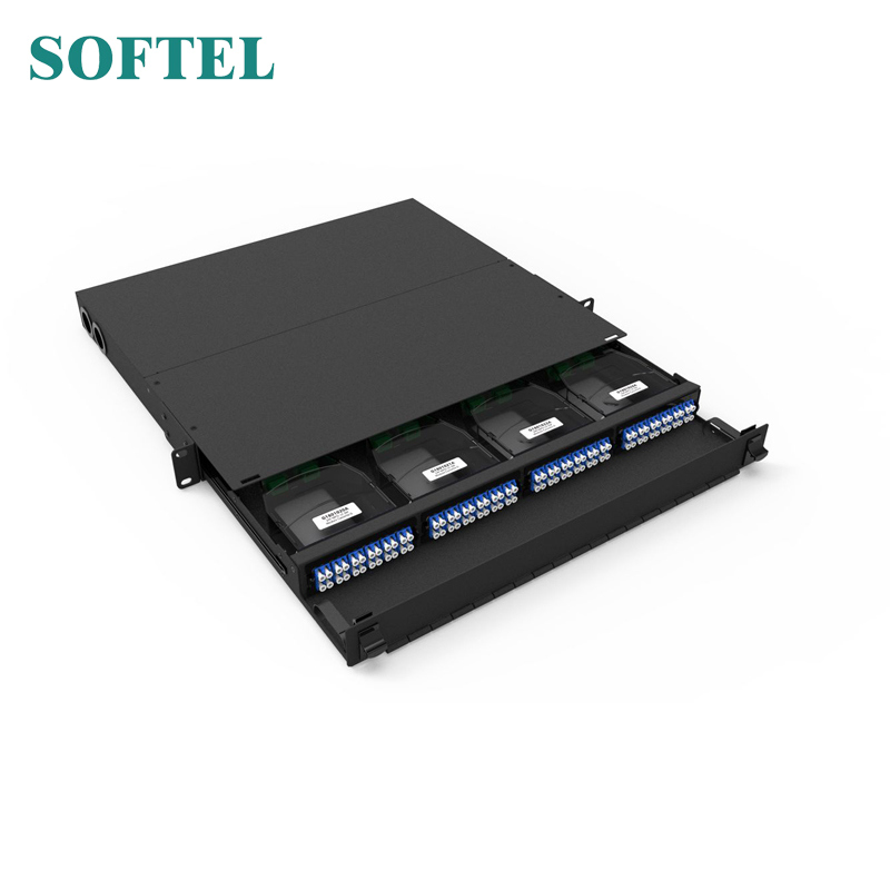 MTP/MPO to LC 12f 1u Patch Panel with 3 MPO Cassette