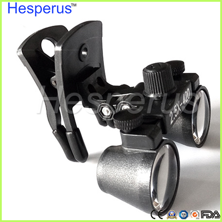 New Clip Type Dental Loupes for Medical Galileo Magnifier with Surgical Magnifying Glasses for Glasses Hesperus