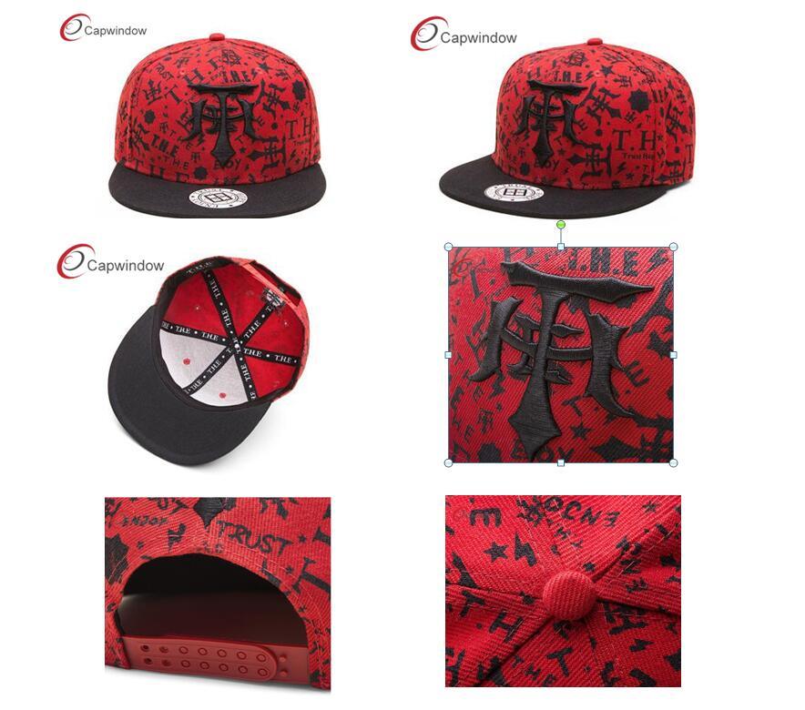 New Style OEM Snapback Cap with 3D Embroidery