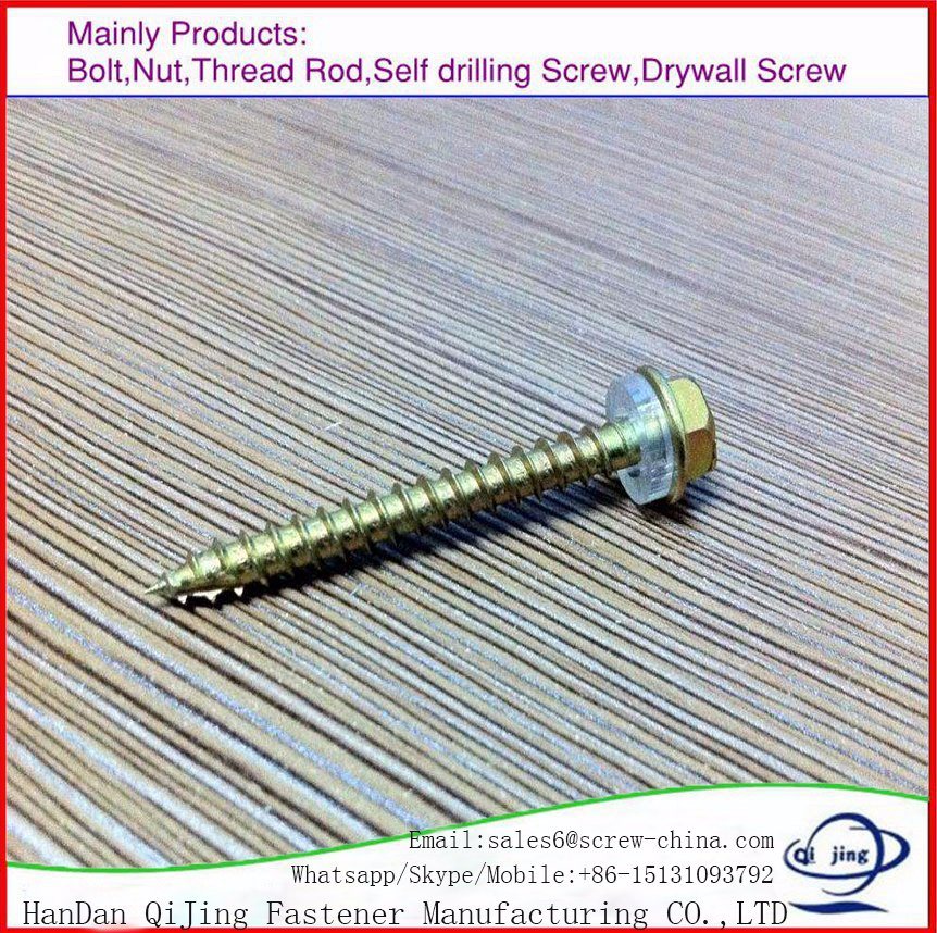 Hex Flange Head Self Drilling Screw with EPDM Washer Roofing Metal Screw
