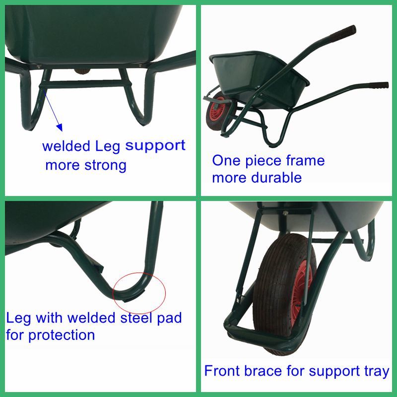 Heavy Duty Steel Construction Wheelbarrow