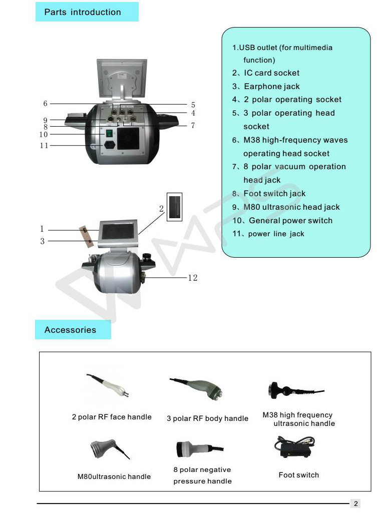 Cavitation & Vacuum & Multipolar RF Weight Loss Ultrasound Slimming Machine Mslcm02