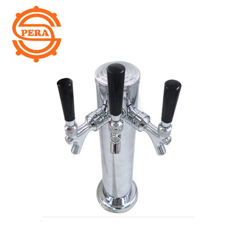 Stainless Steel Color 1 Faucet Table Top Draft Beer Tower