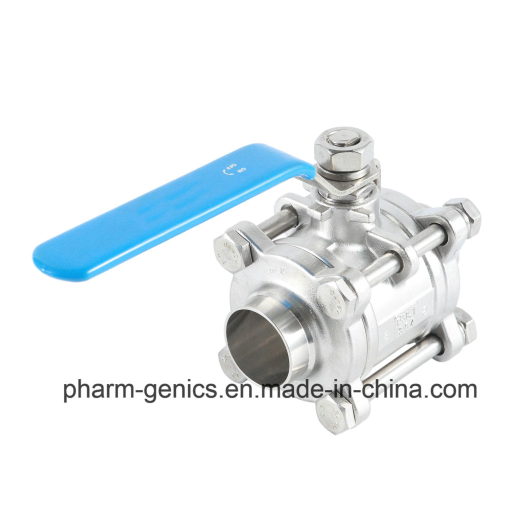 Three-Way Clamp Ball Valve China Factory High Quality Low Price Milk Beer Accessories Stainless Steel 304 316L Food
