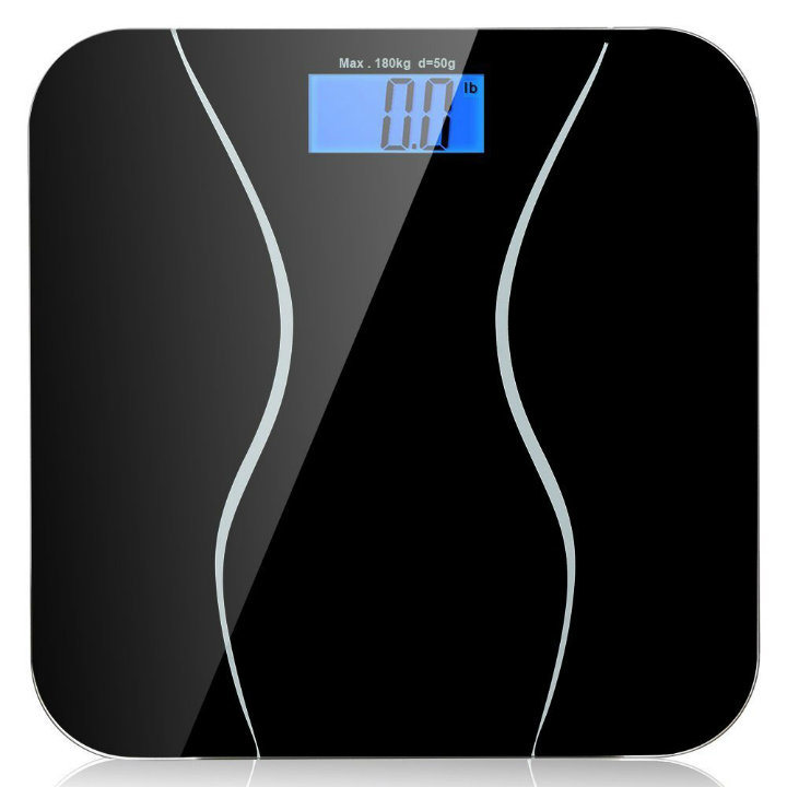 180kg Slim Design 6mm Tempered Glass Electronic Body Health Scale