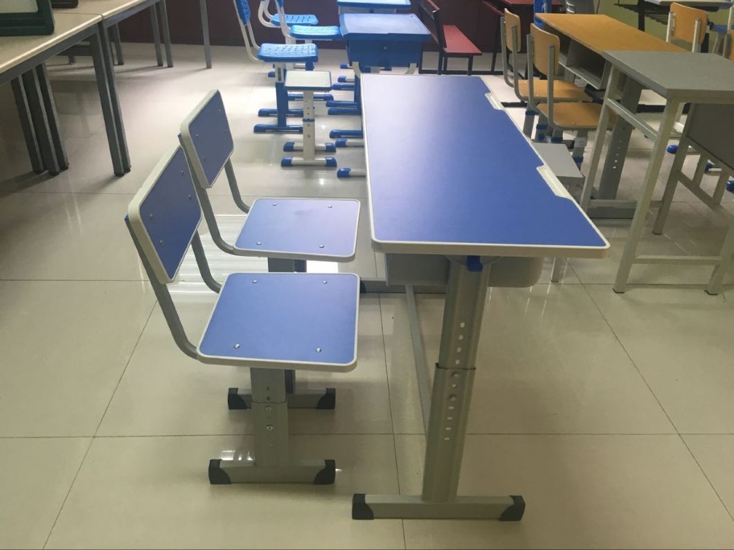 New Design Permanent Single Desk and Chair for School