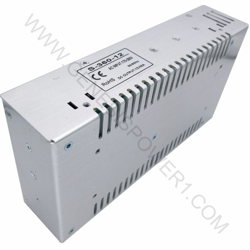 360W12V24V CCTV Switching Mode AC DC LED Transformer Power Supply, Single Output Switch Mode DC Adapter Power Supply LED Strip Lighting