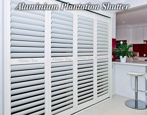 Aluminium Hinged Shutter Louvre Plantation Shutters