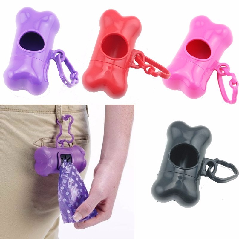 1 PCS Pet Dog Bags Dispenser Bone Type Case for Pet Waste Bags Products for Dogs Wholesale & Retail Pet Products