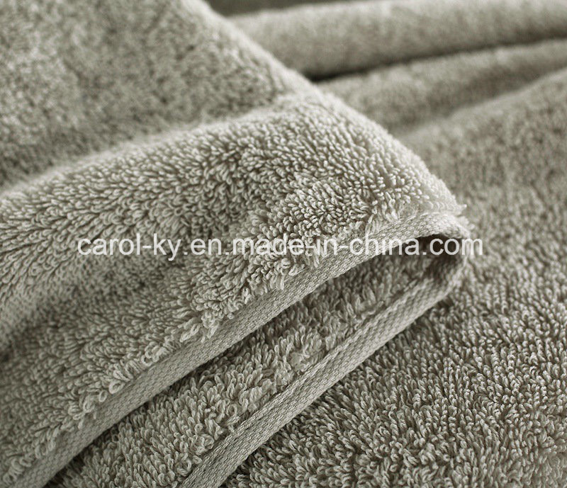 Cotton Luxury Long Pile Dobby Border Bath Towel