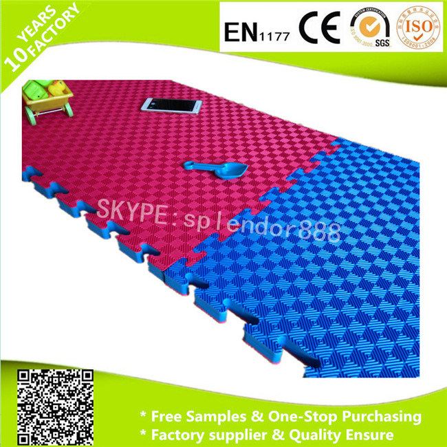 10-Tile Multi-Color Exercise Mat Solid Foam EVA Playmat Kids Safety Play Floor