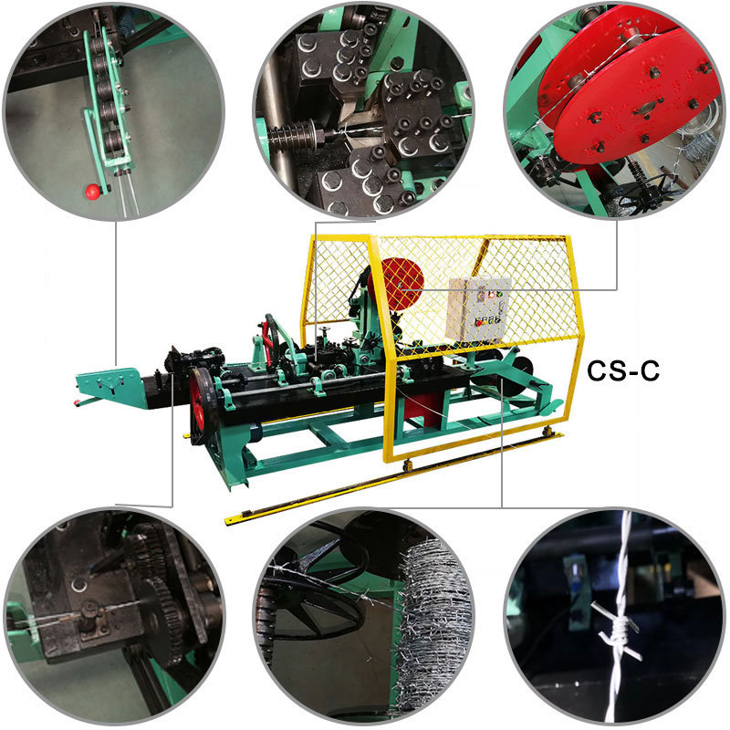 Double Unit Wire Normal Twisted Barbed Wire Machine