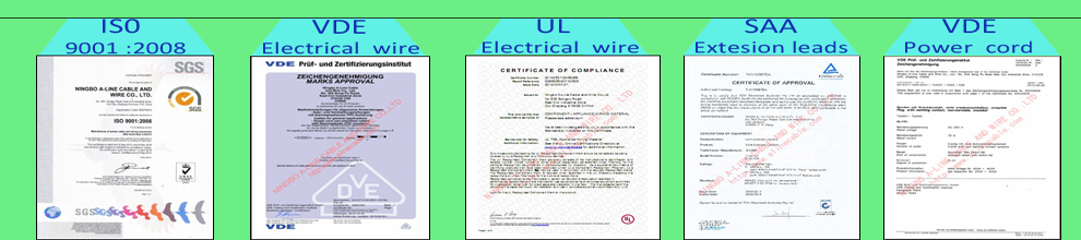 VDE Approval European 2 Pins AC Power Cord