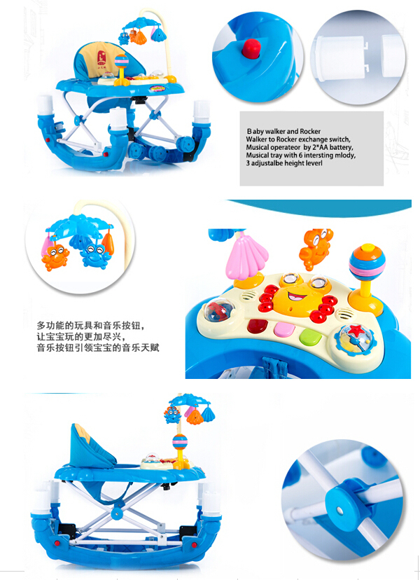 Wholesale Plastic Baby Walker Toy Educational Kids Walker