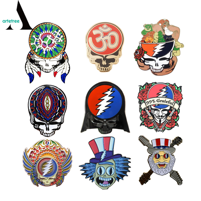 Grateful Dead Custom Metal Enamel Lapel Pin