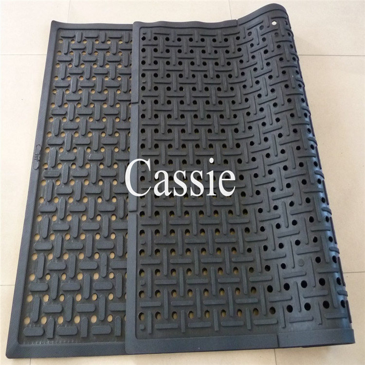 Colorful Anti Fatigue Rubber Floor Mat with Hole