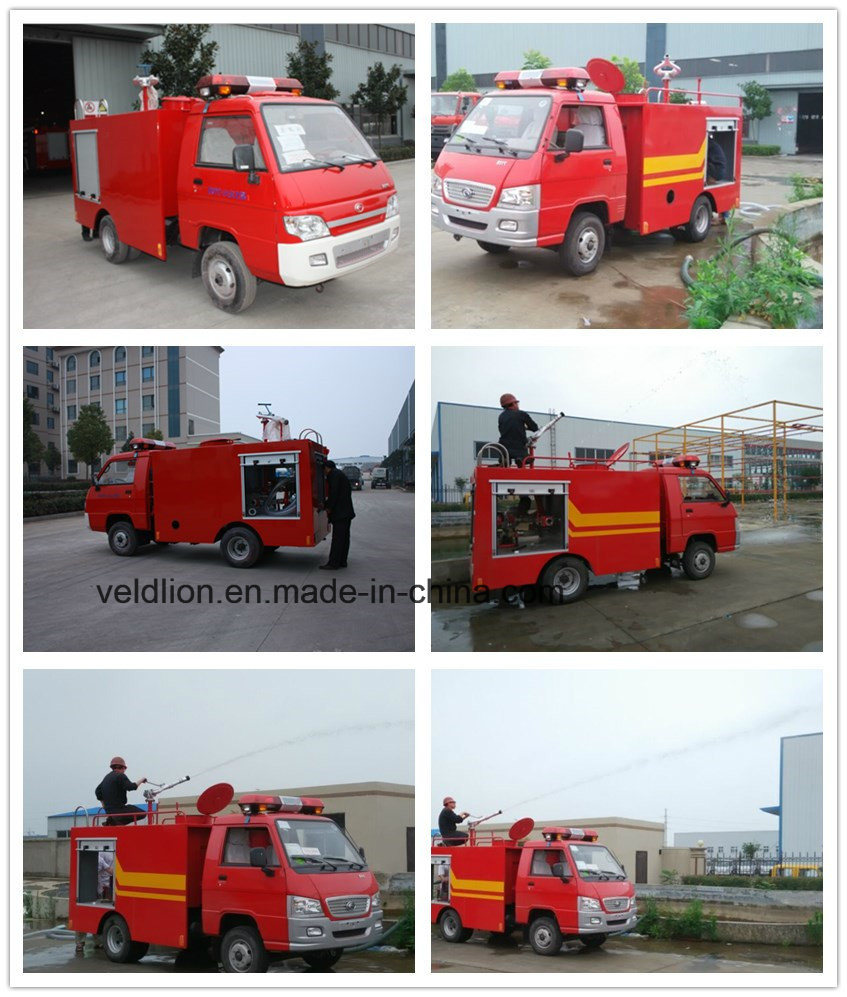 Foton 4X2 1500L Water Tank Fire Fighting Truck