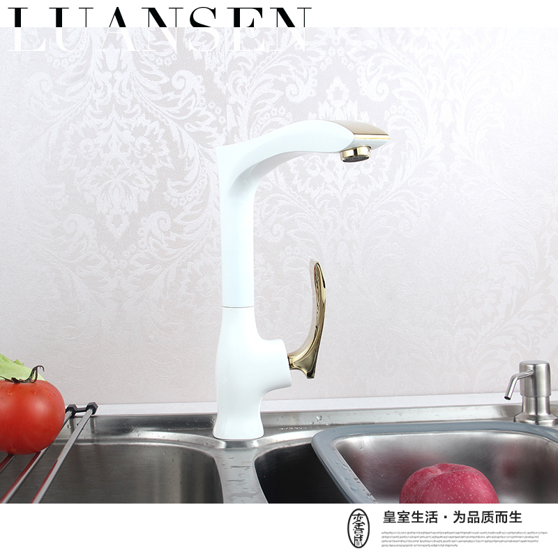 safety Technology Silver Plating Brass One Way Waterfall Kitchen Faucet