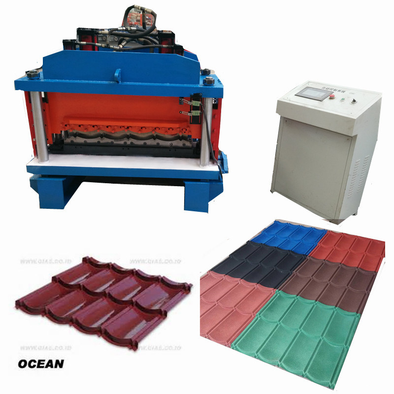Color Coated Roof Tile Making Machine