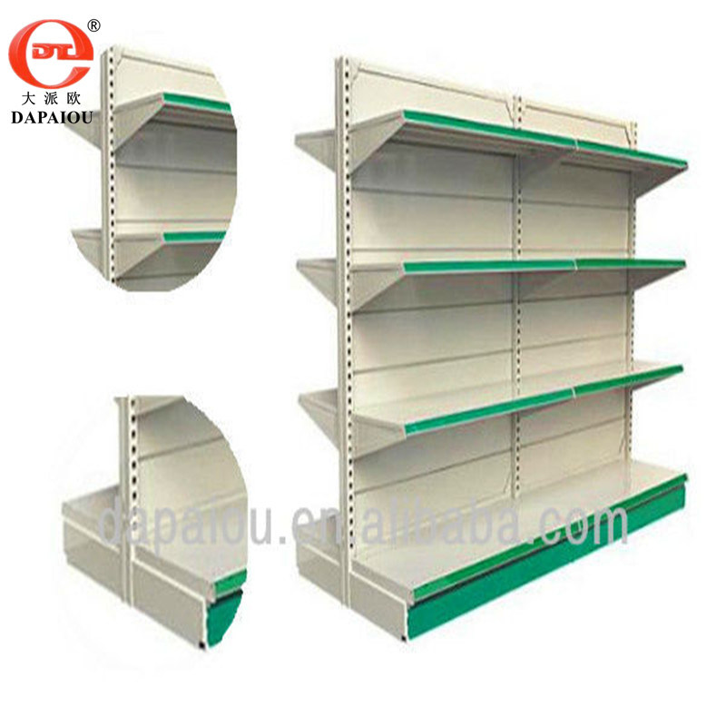 Supermarket Mesh Back Display Gondola Shelf