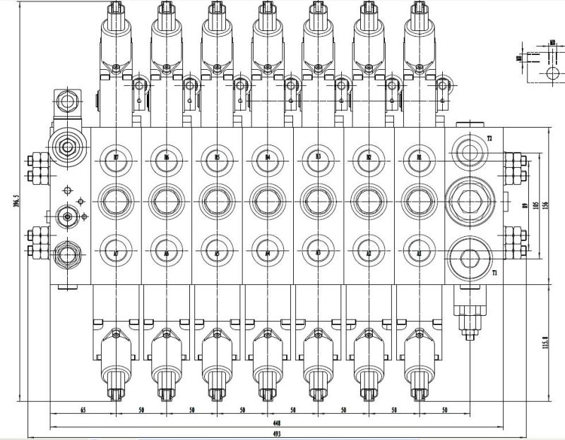 Electro Hydraulic Proportional Valve, Loading Sensitive Flow Sharing Control Valve, 100L Flow Control Valve,