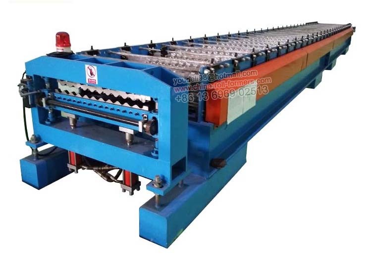 Export Commodities Corrugated Roofing Roll Forming Making Machine Metal Wave Roof Panel Machine