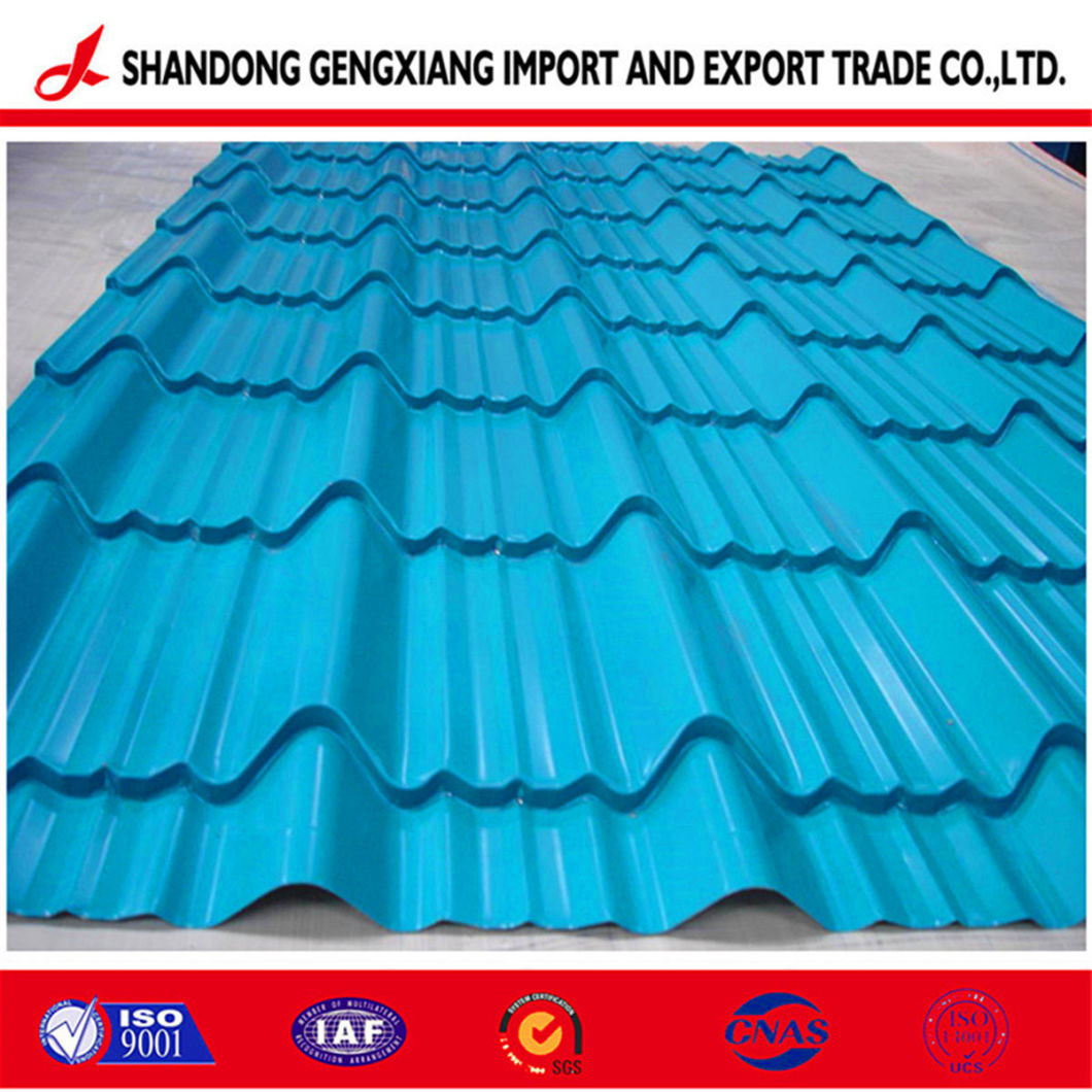 Colored Galvanized Steel Corrugated Sheet Plate