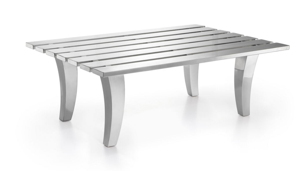 Modern Furniture, Hotel Coffee Table, Shiny Stainless Steel Coffee Table T-67