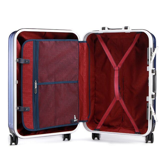 PC Trolley Luggage Travel Luggage Aluminum Cover Luggage Bag