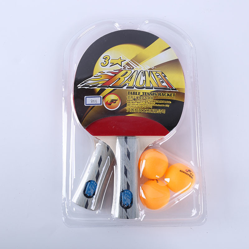 Factory Custom Table Tennis Rackets Case Ping Pong Bats with Ball