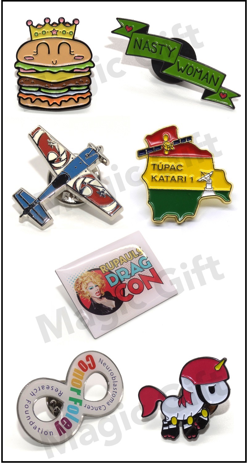 Hot Sales Special Puzzle Ribbon Metal Pin