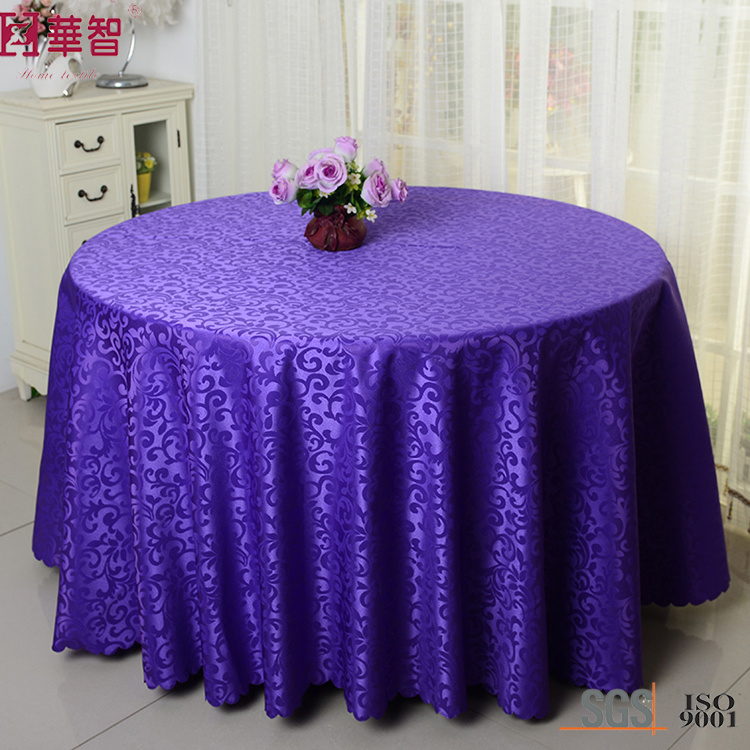 Meeting Hotel Use 120 Inch Polyester Table Cloth