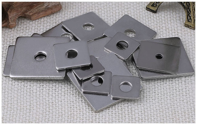 Stainless Steel 304 316 Slotted Flat Square Washers