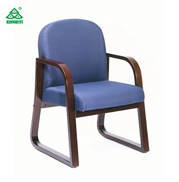 Boss Office Products Mahogany Frame Fabric Side Chair