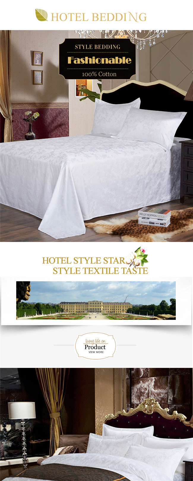 100% Combed Cotton Hotel Bedding