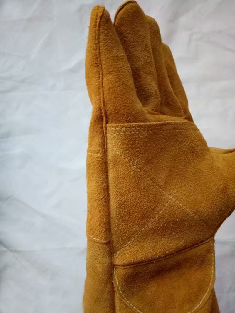 Heavy Duty Industrial Safety Driver Working Leather Welding Gloves
