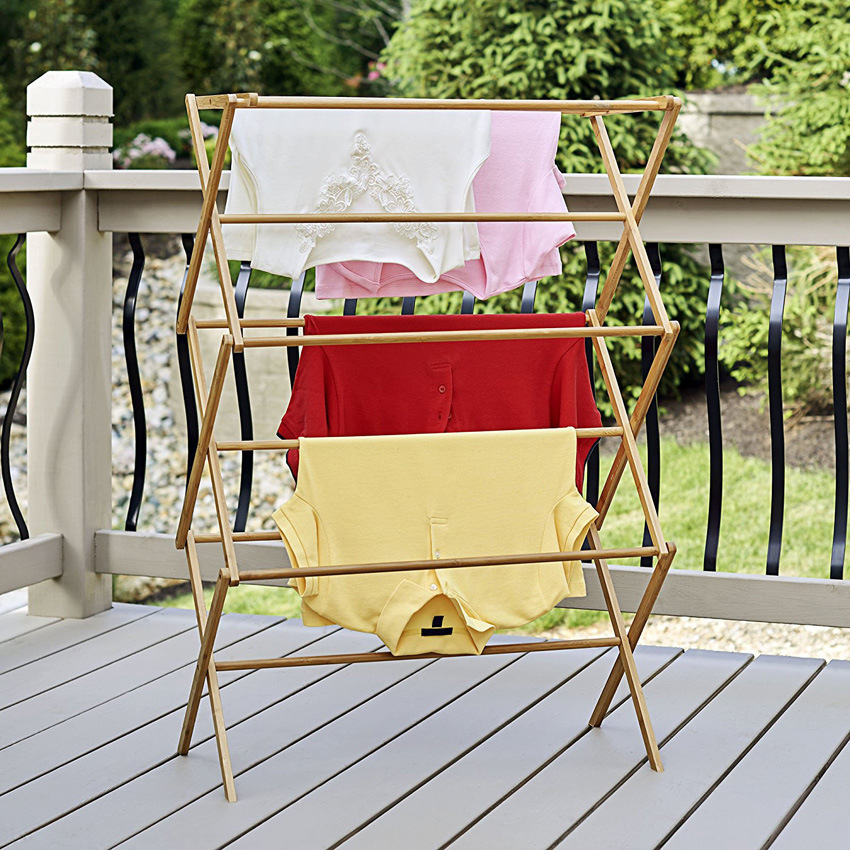 Folding Bamboo Drying Rack