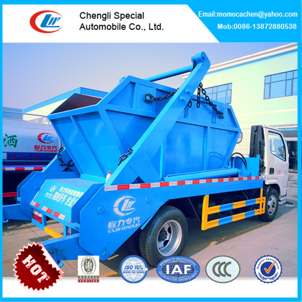 Mini Swing Arm Garbage Truck Skip Loader Truck Arm Roll Container Refuse Truck 3-4cbm