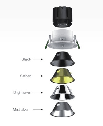 TUV Ce RoHS 38W/42W LED Down Light with CREE COB