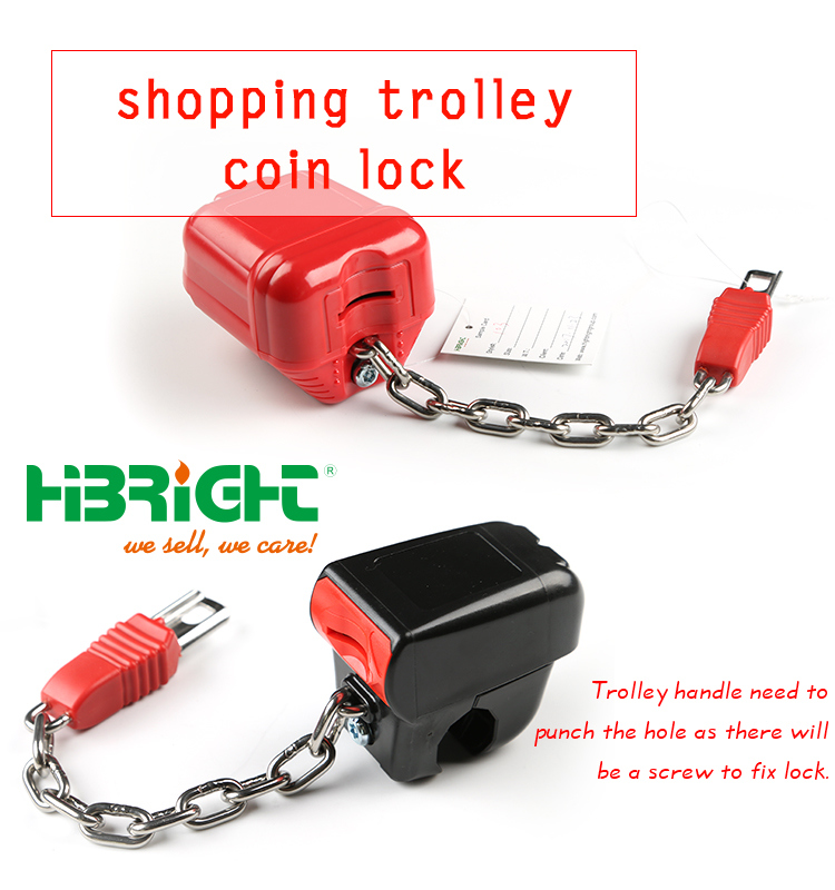 Supermarket Shopping Trolley Coin Lock