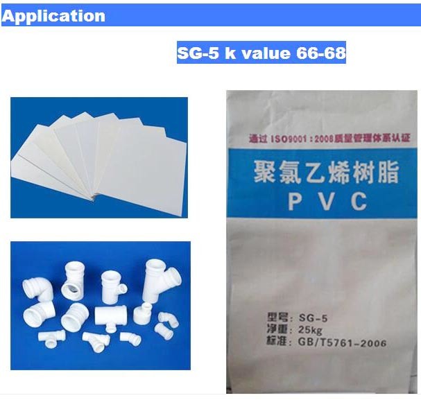 Polyvinyl Chloride Resin PVC Resin Sg4 Value K68/70 Manufacturer