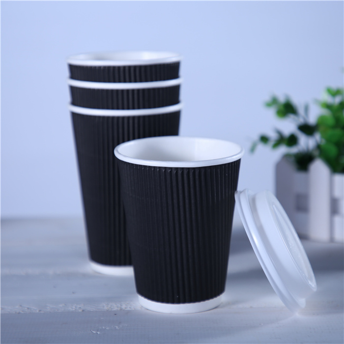 Biodegradeable Ripple Wall Hot Drink Cup Paper Cup