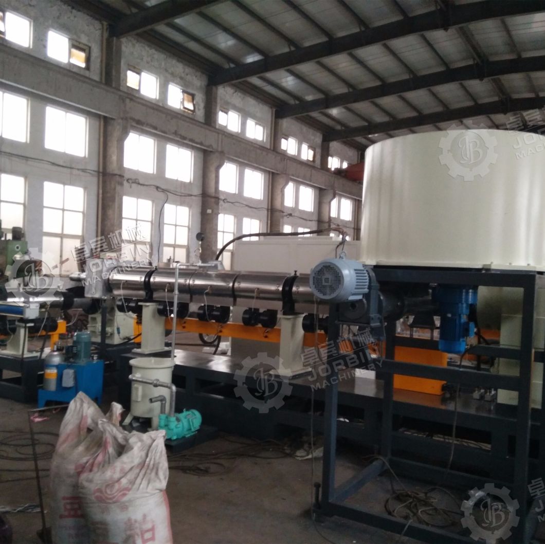 Side Force Feeder PP PE Recycling Two Stage Extrusion Machine