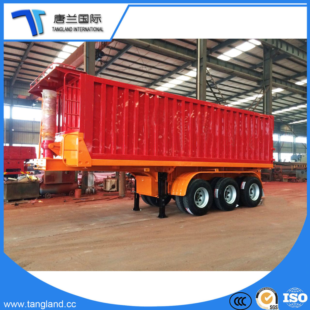 China Factory Supply 3 Axle Side End Rear Lifting Tipper Dumper/Dump Truck Trailer Semi Trailer