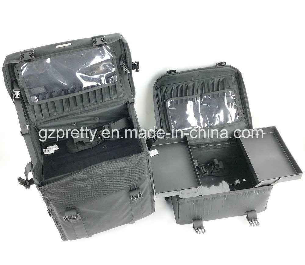 Professional Fabric Beauty Case Makeup Luggage Trolley Bag