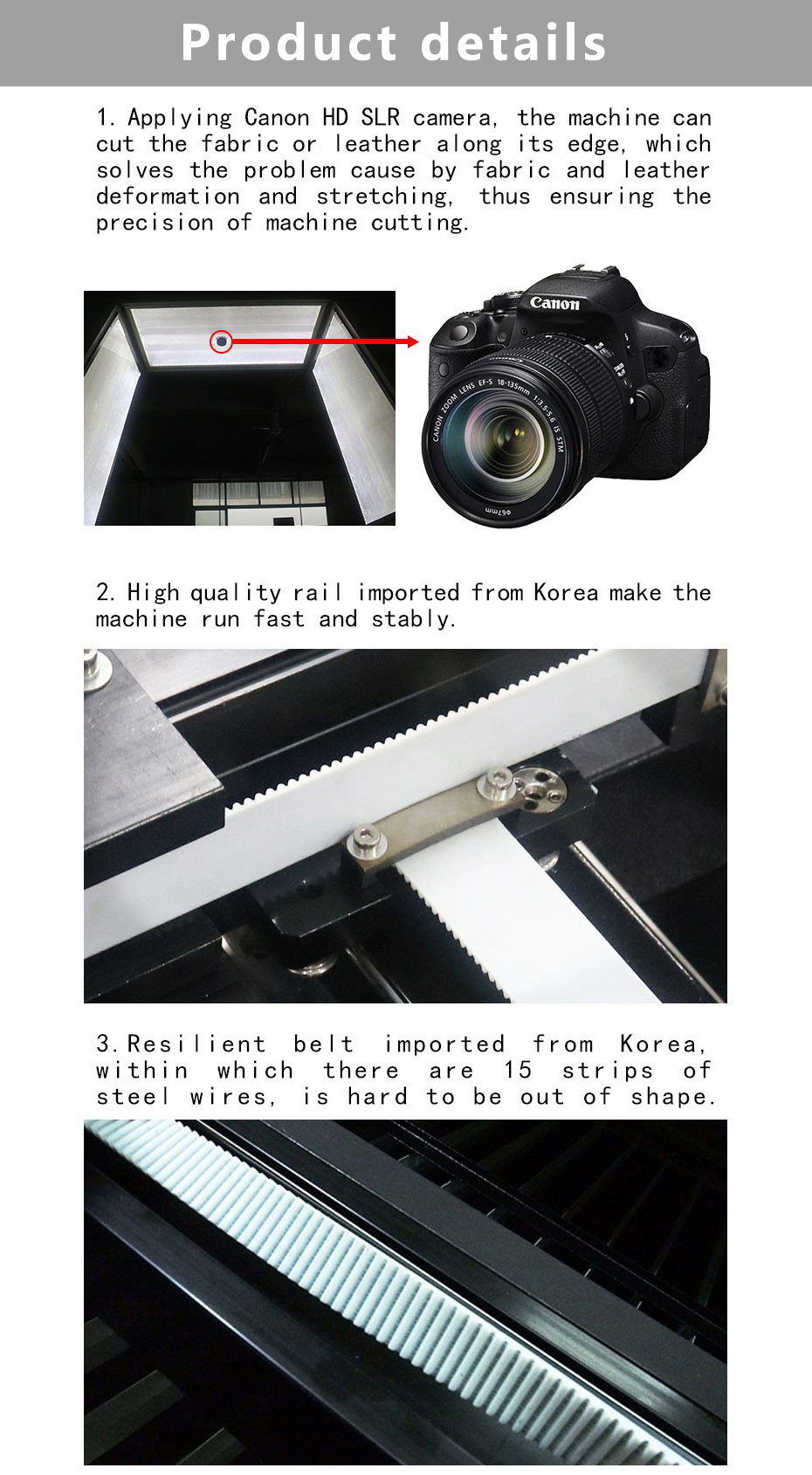 Laser Cutting Machine CO2 Laser Bulbs Tables to Cut Fabric