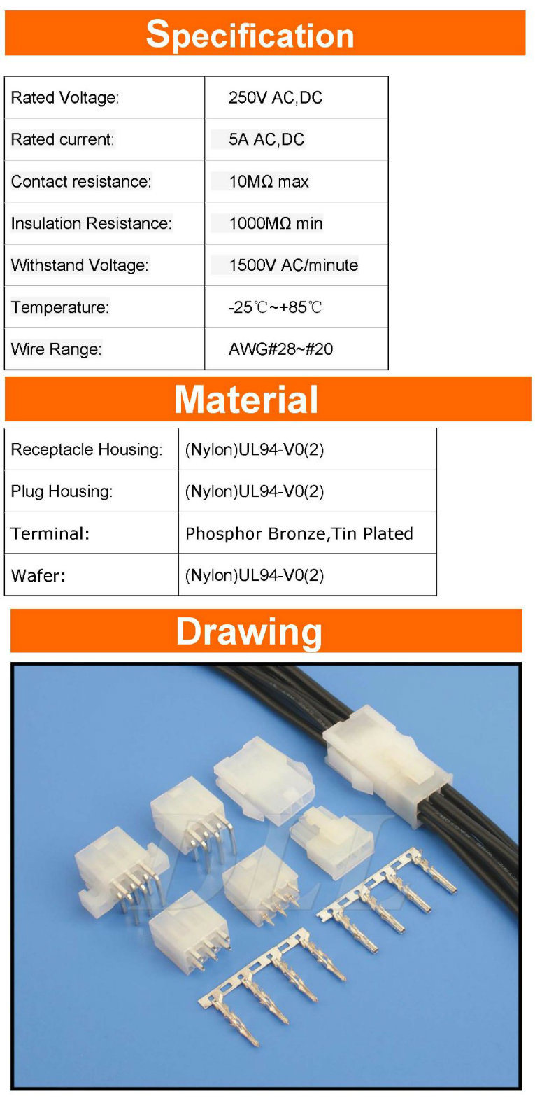 Equivalent Tyco 1-1586018-2 1-1586018-4 1-1586018-6 1-1586018-8 2-1586018-0 Pm Plug VAL-U-Lok V0