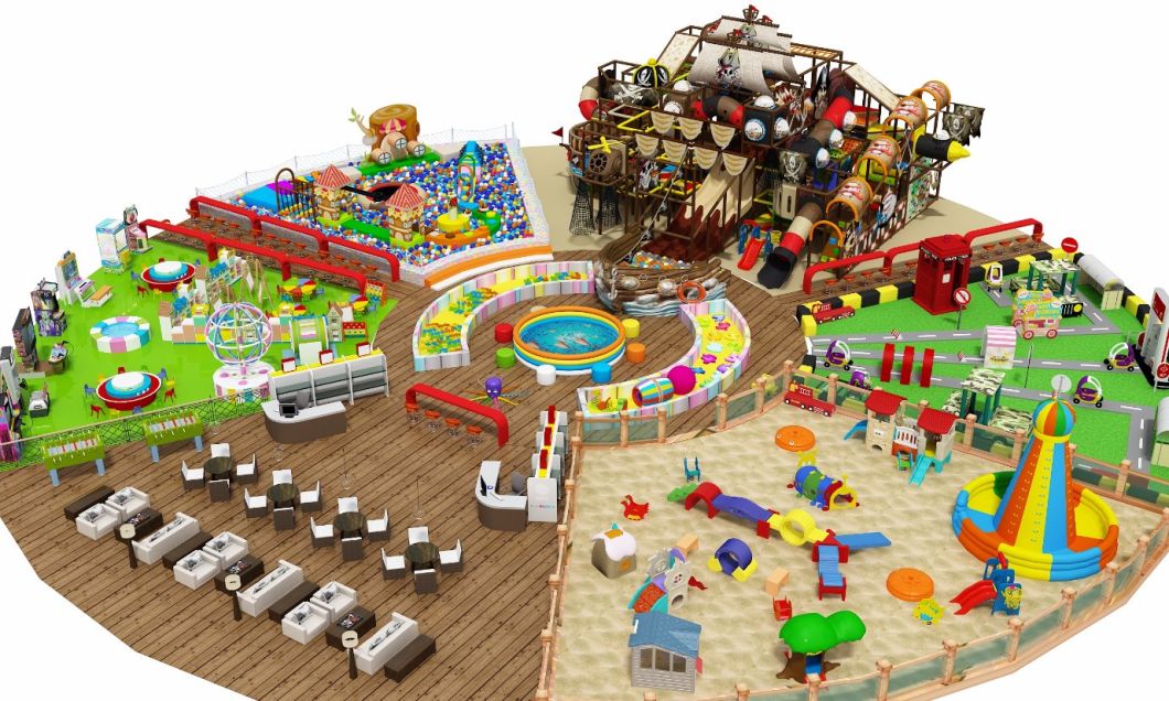 Kids Large Amusement Park Plastic Indoor Playground