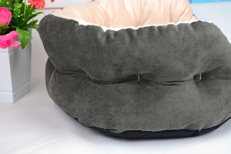 Teddy Round Sofa Cotton Pet Dog Kennel Cat Litter